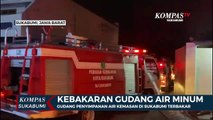 Gudang Penyimpanan Air Kemasan Di Sukabumi Terbakar