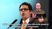 Addio a Forza Italia, Gianfranco Miccichè passa al Movimento per l'Autonomia