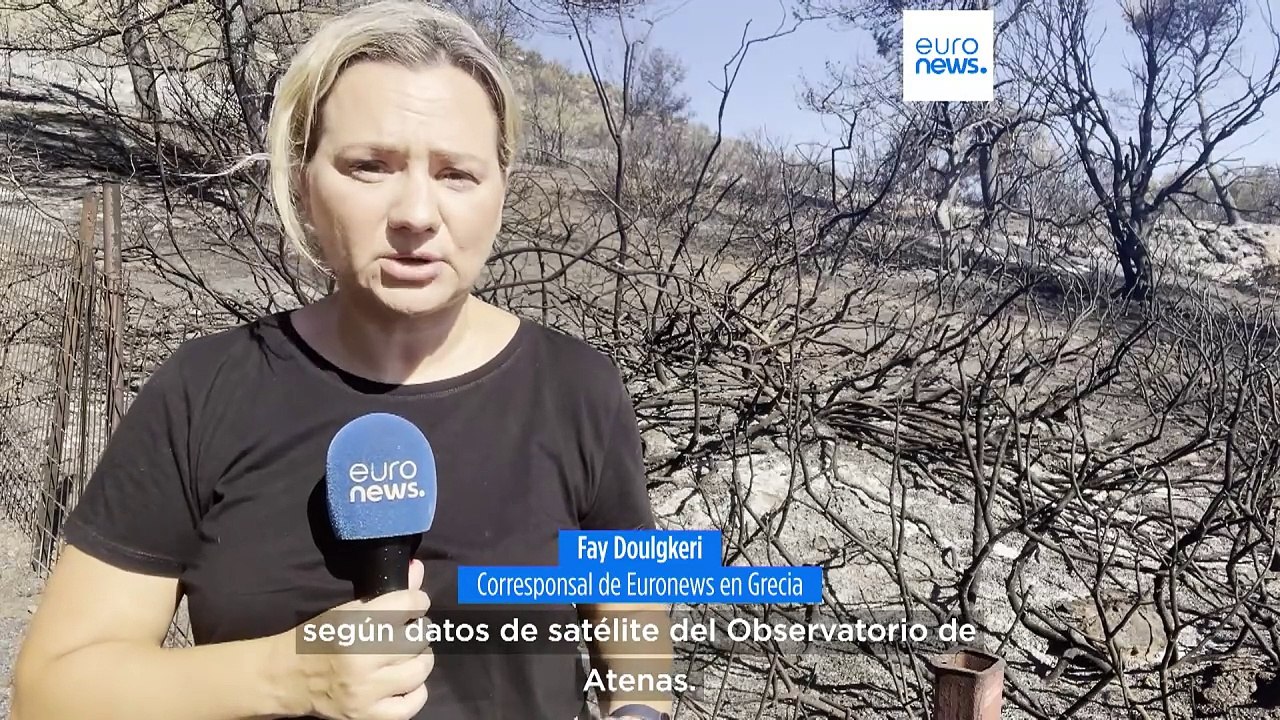 El devastador incendio en Grecia ha quemado más de 40.500 hectáreas en tres días