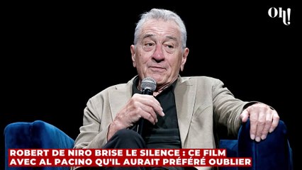 Robert de Niro brise le silence : ce film avec Al Pacino qu'il aurait préféré oublier