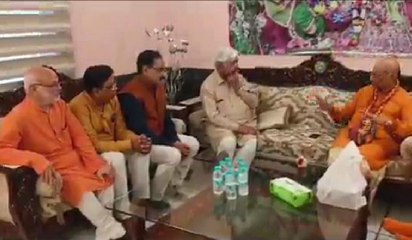 Video : इस्कान प्रमुख से मिले विहिप अध्यक्ष आलोक कुमार