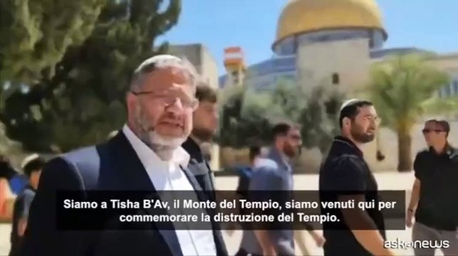 M.O., Ben Gvir al Monte del Tempio: Vogliamo consentire preghiera