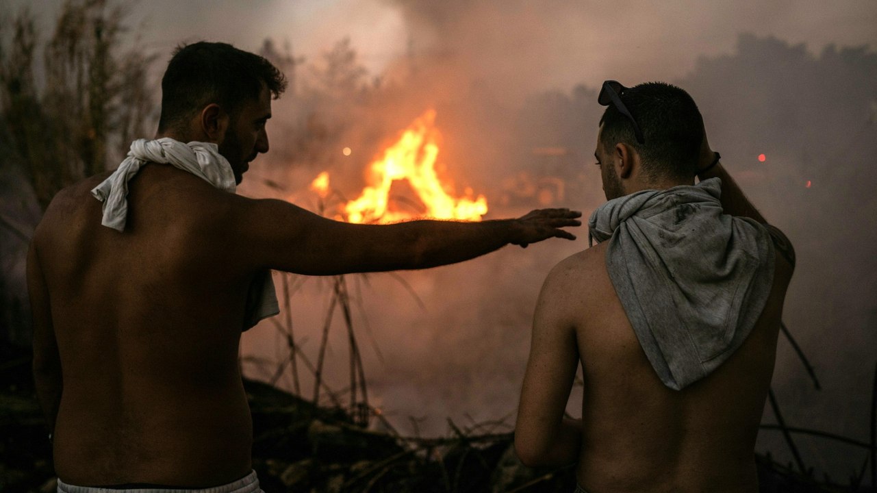 Anwohner zu Waldbrand: 'Das Feuer kommt von überall'