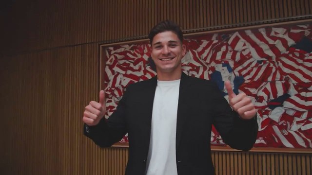 Primera entrevista de Julián Álvarez como jugador del Atlético de Madrid