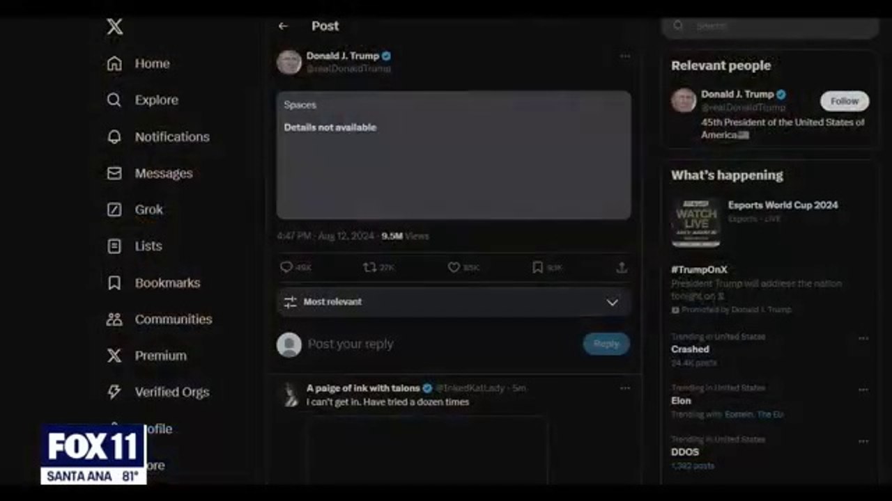 Live stream for Elon musk’s Donald Trump interview