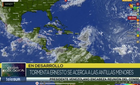 La tormenta Ernesto se acerca a las Antillas Menores y amenaza Puerto Rico