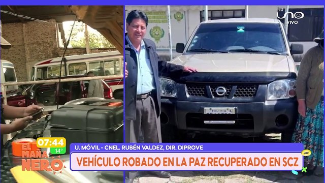 scz diprove recupera vehiculo en santa cruz luego de que fue robado en La Paz