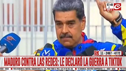 Nicolás Maduro contra las redes sociales: ahora le declaró la guerra a TikTok
