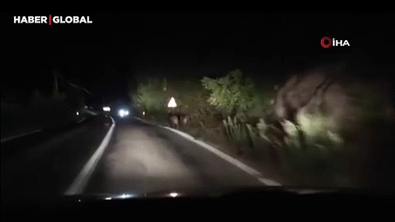 Yer Yalova: Gecenin karanlığında şaşırtan görüntüler kayıt altına alındı