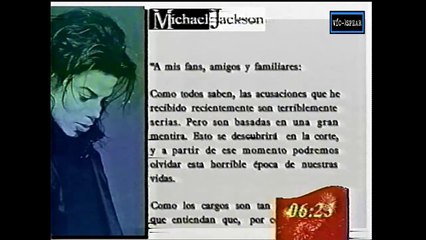Mensaje de Michael Jackson 24 de noviembre de 2003