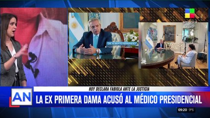 Las imágenes de Tamara Pettinato en el despacho presidencial