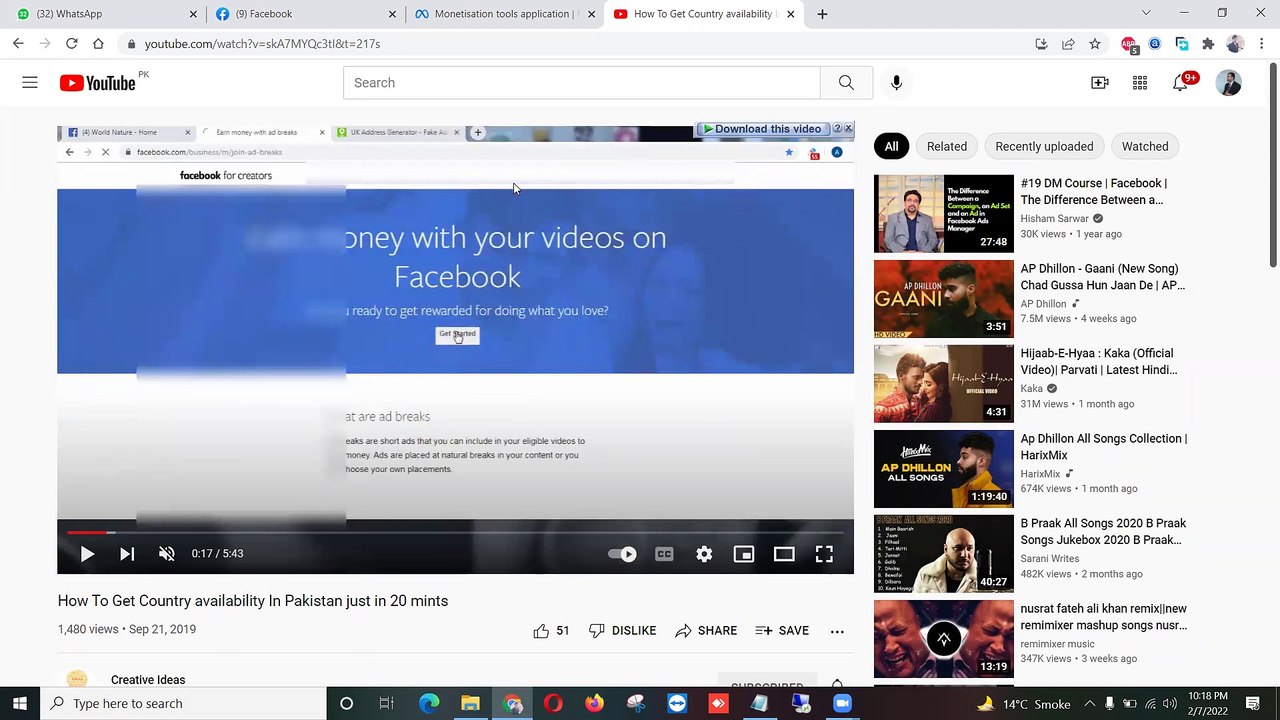 Facebook Page Monetization - Facebook Physical Training Class 2