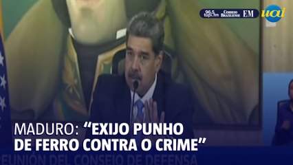Maduro exige 'mão de ferro' do Estado contra crimes em protestos