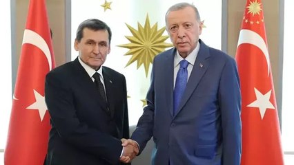 Cumhurbaşkanı Erdoğan, Türkmenistan Dışişleri Bakanı Meredov'u kabul etti