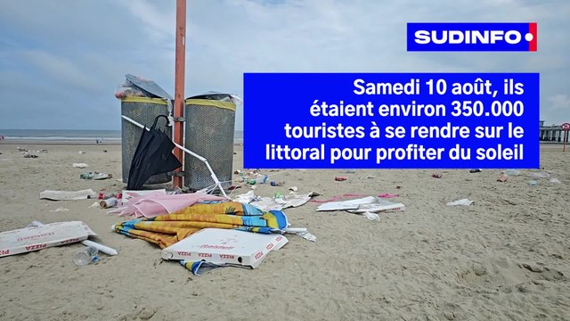 Images choquantes à la Côte belge : les plages recouvertes d'immondices après la forte affluence de ces derniers jours