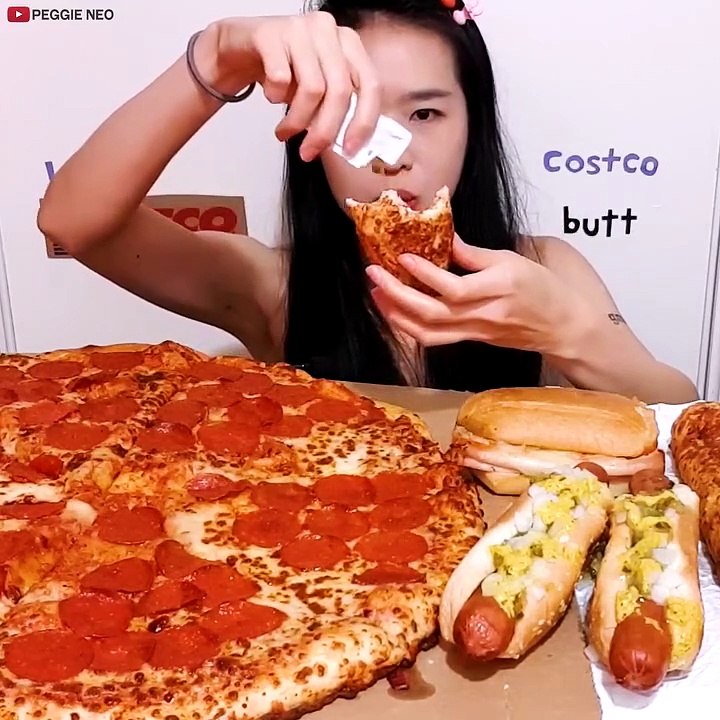 Eating from Costco's food court! Got their Pepperoni Pizza, Chicken Bake, Hot Turkey Sandwich & Hot Dogs! Their hot dogs are delicious! What's your favorite from Costco's food court?  #mukbang #asmr #eatingasmr #asmreating #eatingsounds #pizza #pizzalover