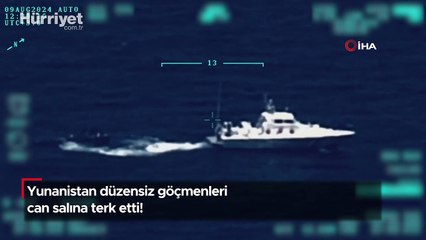 Yunanistan düzensiz göçmenleri can salına terk etti