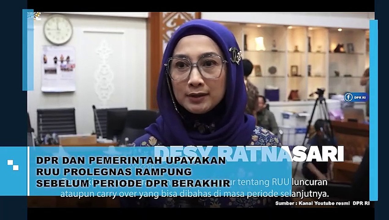 DPR DAN PEMERINTAH UPAYAKAN RUU PROLEGNAS RAMPUNG SEBELUM PERIODE DPR BERAKHIR