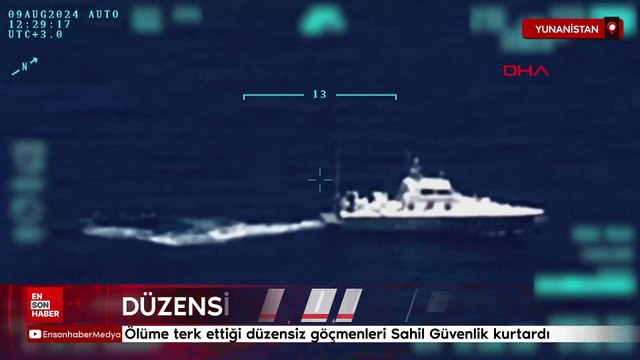 Yunanistan'ın ölüme terk ettiği düzensiz göçmenleri Sahil Güvenlik kurtardı