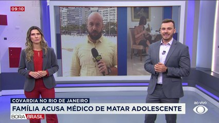 Família acusa médico de agredir e matar adolescente no RJ