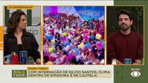 Com internação de Silvio Santos, clima dentro de emissora é de cautela