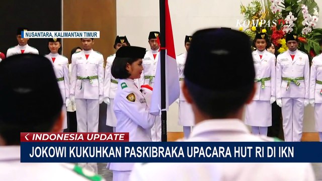 Presiden Jokowi Kukuhkan Paskibraka yang Bertugas Upacara HUT Ke-79 RI di IKN