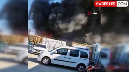 Esenyurt'ta iş yerinde büyük yangın çıktı