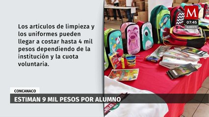 Concanaco Servytur estima inversión de 9 mil pesos por alumno en regreso a clases 2024-2025