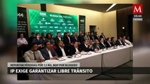 IP pide garantizar libre tránsito tras pérdida de 1.2 mil mdp por bloqueo en la México-Puebla