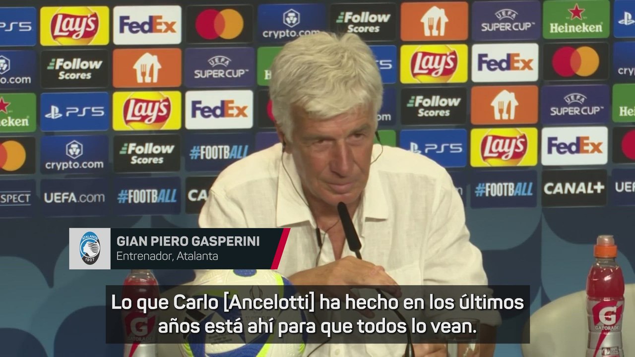 Gasperini, sobre Ancelotti: "Es un referente"
