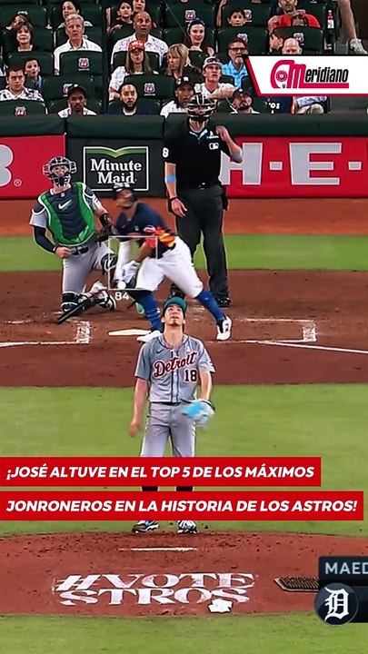 ¡José Altuve en el top 5 de los máximos jonroneros en la historia de los Astros! (Vertical)