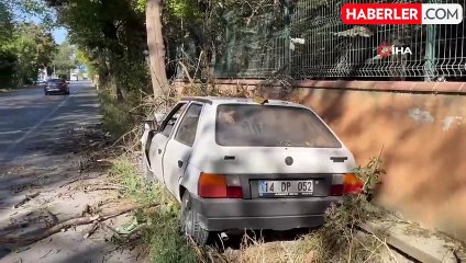 Otomobilin çarptığı ağaç üzerine devrildi: 1 yaralı