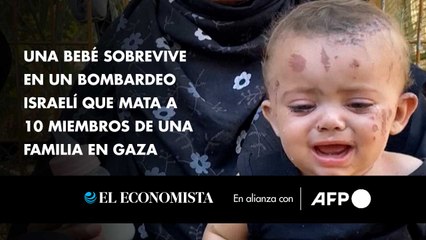 Una bebé sobrevive en un bombardeo israelí que mata a 10 miembros de una familia en Gaza