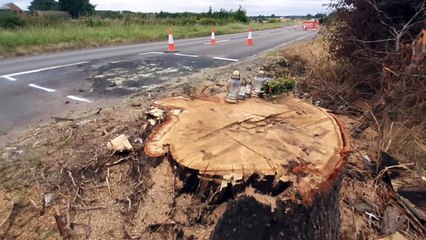 A41 Shifnal  crash site tributes