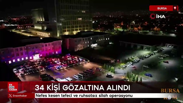Bursa'da nefes kesen tefeci ve ruhsatsız silah operasyonu