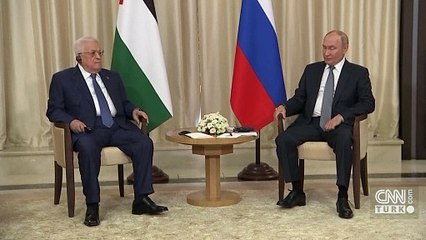 Putin, Filistin Devlet Başkanı Abbas ile bir araya geldi