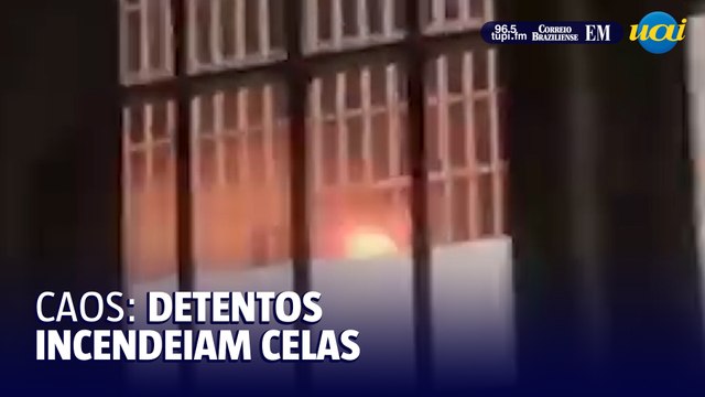 Detentos ateiam fogo em celas de penitenciária na Grande BH