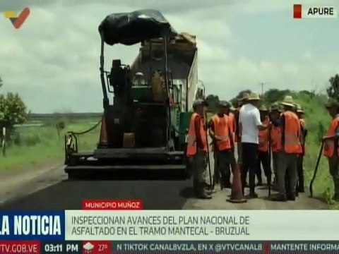 Apure | Gobierno regional realiza Plan de Asfaltado en vías utilizadas por sectores productivos