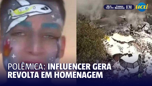 Homenagem de influencer às vítimas de tragédia em voo pega mal e web detona