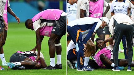 Real Madrid is on high alert  Eduardo Camavinga picks up an injury during training