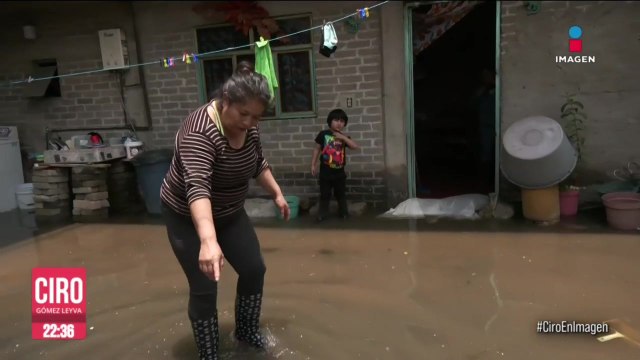 Habitantes de Chalco, Edomex, viven entre aguas negras desde hace 13 días