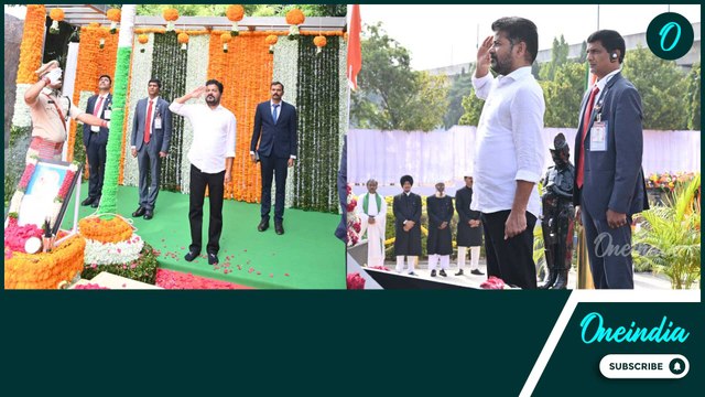 CM Revanth Reddy Hosts National Flag | 78th Independence Day | Oneindia Telugu