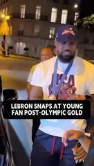 El mal gesto de LeBron James a un fanático tras negarle una fotografía
