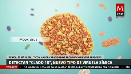 Detectan 'Clado 1b', nueva cepa de viruela símica en África con una mortalidad mayor