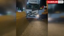 Beypiliç'in tırı Düzce'de dehşet saçtı: Freni boşaldı, ters şeride girip yandı