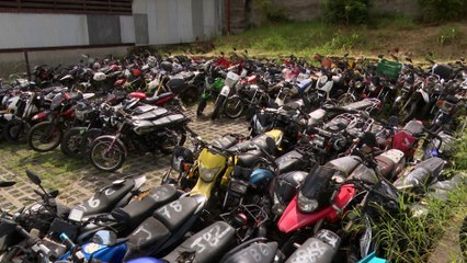 Sólo 2 de cada 10 motos se retiran en el plantel de Tránsito de San José.