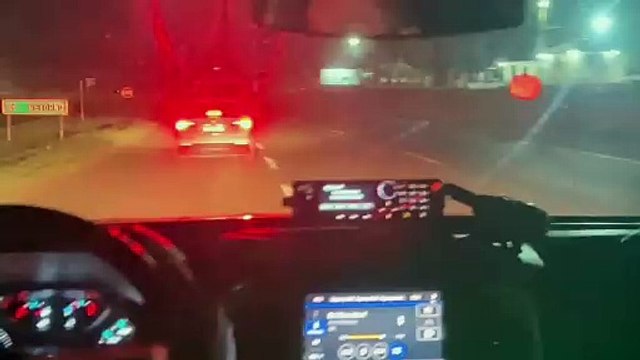 Veja o momento em que carro carregado com maconha é perseguido por equipes policiais na BR-163