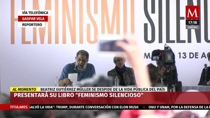 Beatriz Gutiérrez presenta su libro "Feminismo Silencioso" en el Zócalo Capitalino