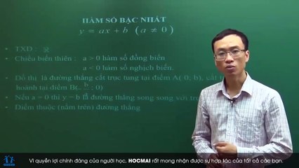 1. Bài 01. Vẽ đồ thị hàm số bậc nhất. (Luyện thi vào 10 Chuyên Toán CT1 ) - HOCMAI 2024-05-14 23_23