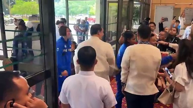 Pagdating ng Pinoy Olympians sa Batasang Pambansa